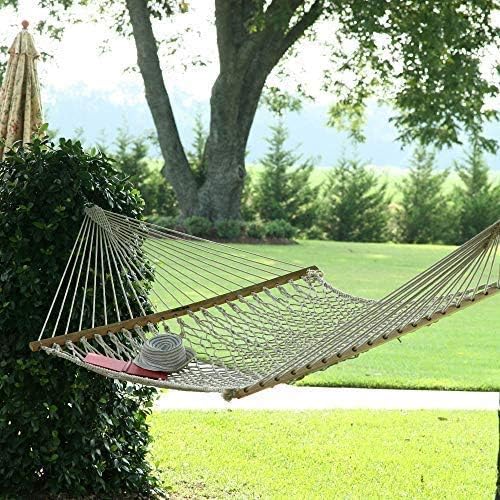 Original Pawleys Island 13OC Original Deluxe Cotton Rope Hammock with Free Ex...