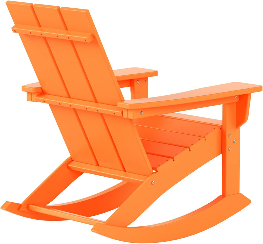 WestinTrends Ashore Patio Rocking Chairs Set of 2, All Weather Poly Lumber Pl...