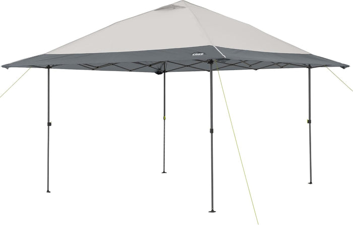 CORE 13 FT x 13 FT Instant Pop Up Canopy Tent | Portable Straight Leg Outdoor Gazebo Shelter with Wheeled Carry Bag | Perfect for Camping, Beach, Picnic, Backyards, BBQ, Tailgate, Patio and Party