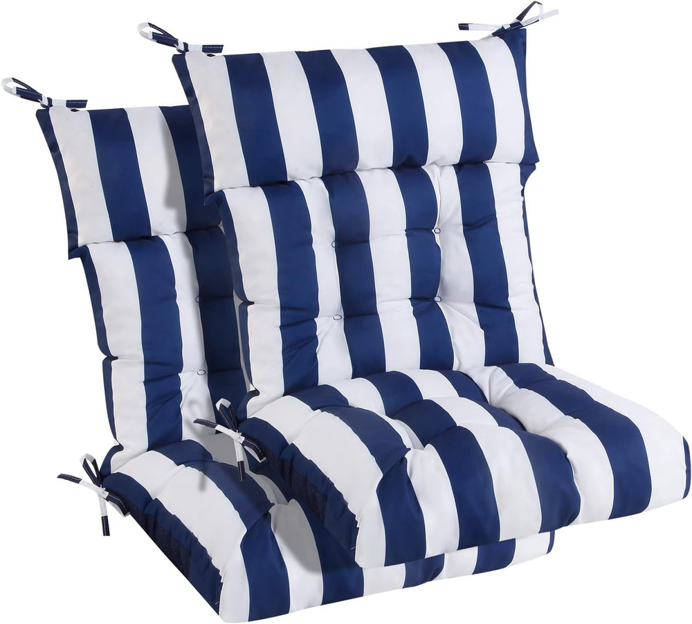 Outdoor High Back Cushions，63" × 47.7" × 4" Tufted Rocking Cha...
