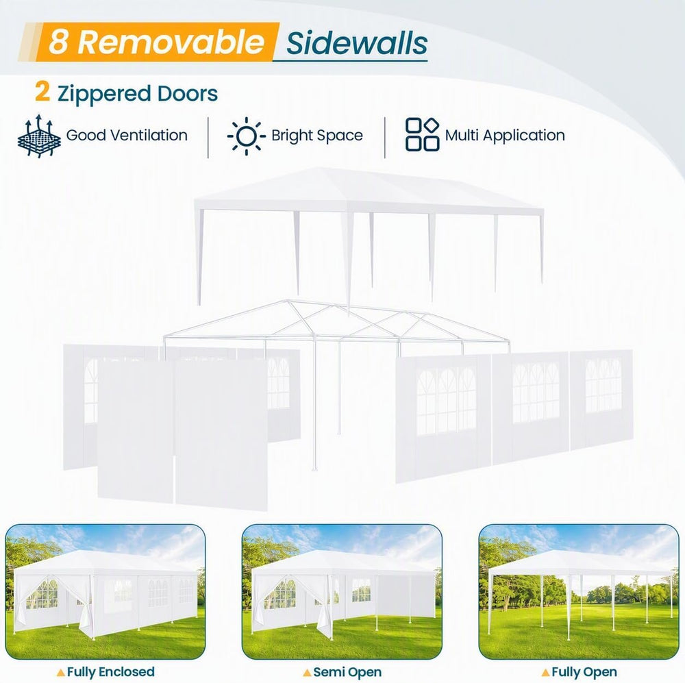 Tooluck 10x30 Party Tent, Large Outdoor Event Canopy Tents for Parties