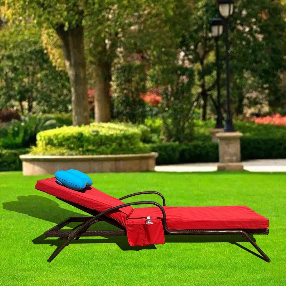 Replacement Covers for Outdoor Chaise Lounge Cushions, 80 x 26 x 3 Inch Patio...