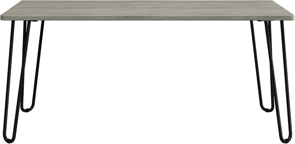 Lavish Home Coffee Table with Hairpin Legs, Gray, 41.25” x 19.5” x 17.75”