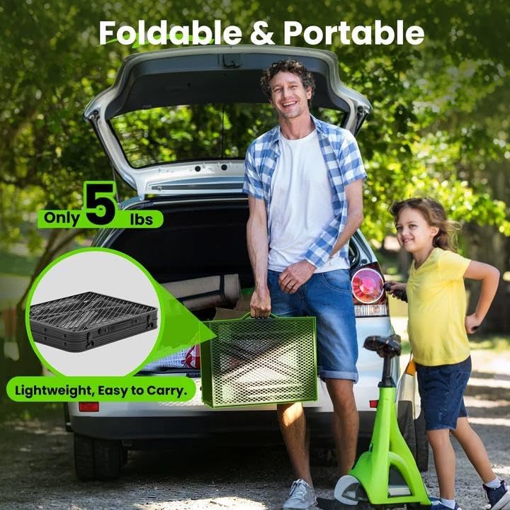 WildFinder Folding Grill Table, 2x1.3 FT Portable Camping Table, Foldable
