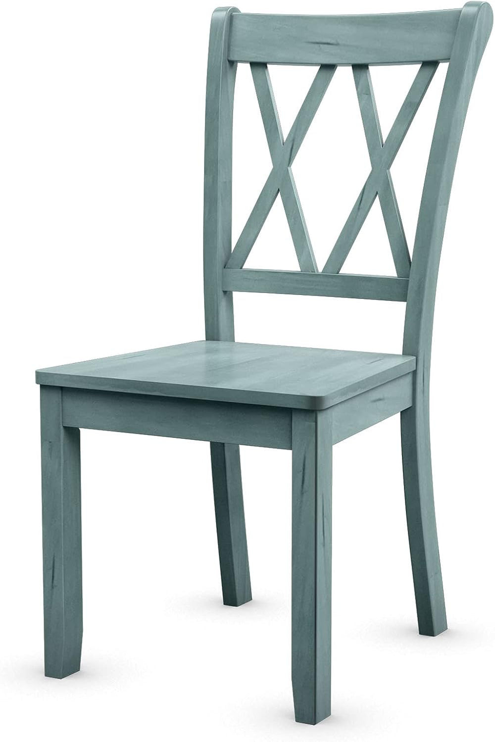 GIANTEX Set of 4 Dining Chairs, Rubber Wood Dining Room Chair, Farmhouse Dini...