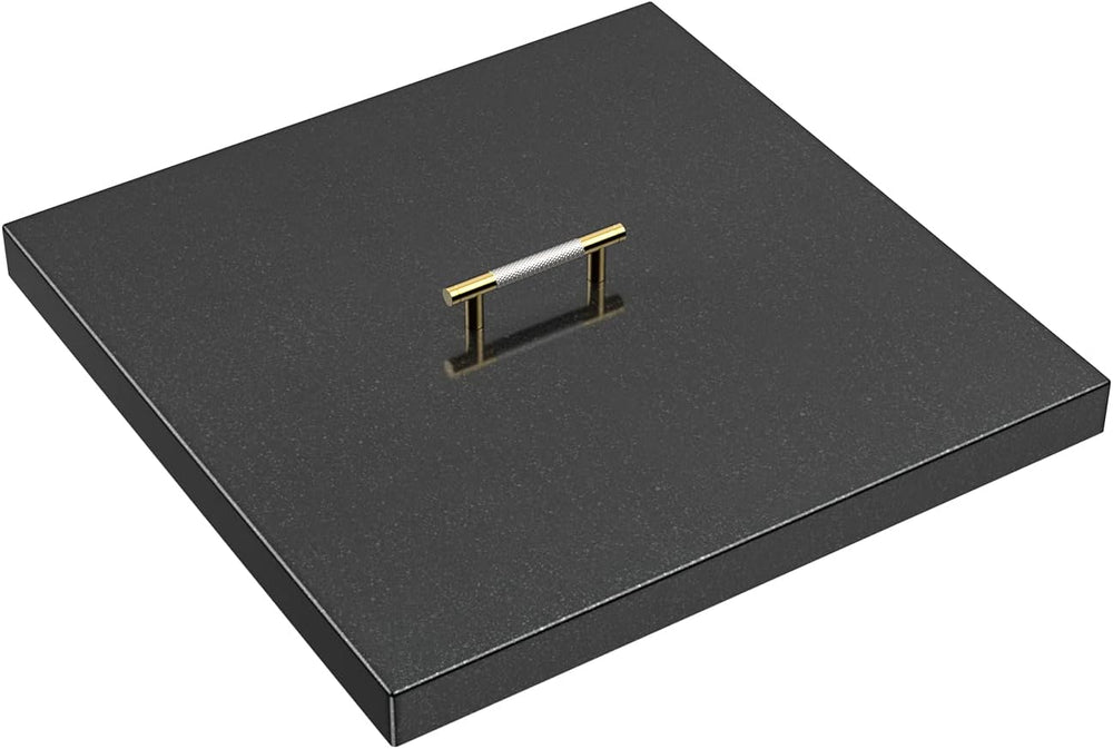 Fire Pit Burner Cover Square for 18 x 18 Inches Linear Drop-in Burner Pan, Fi...