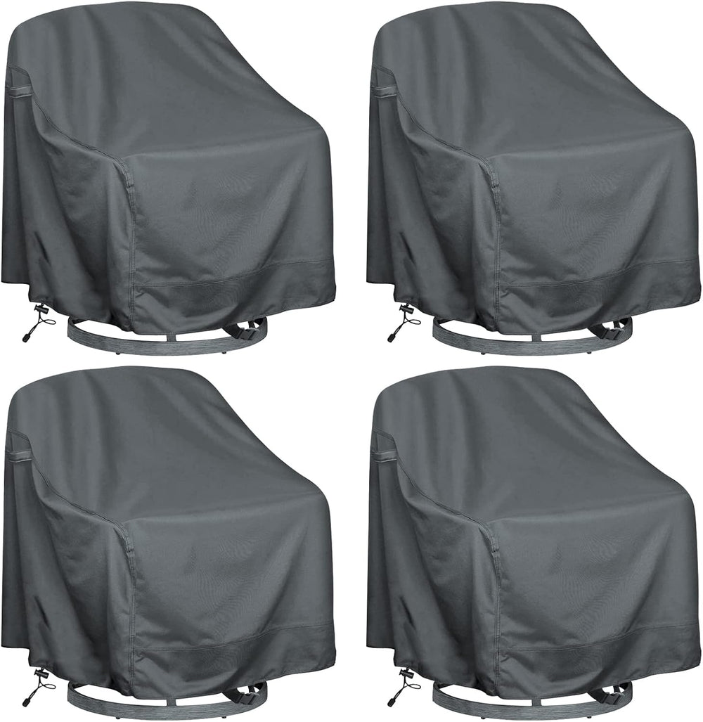 Patio Chair Covers 4 Pack, Waterproof Outdoor Swivel Chair Cover