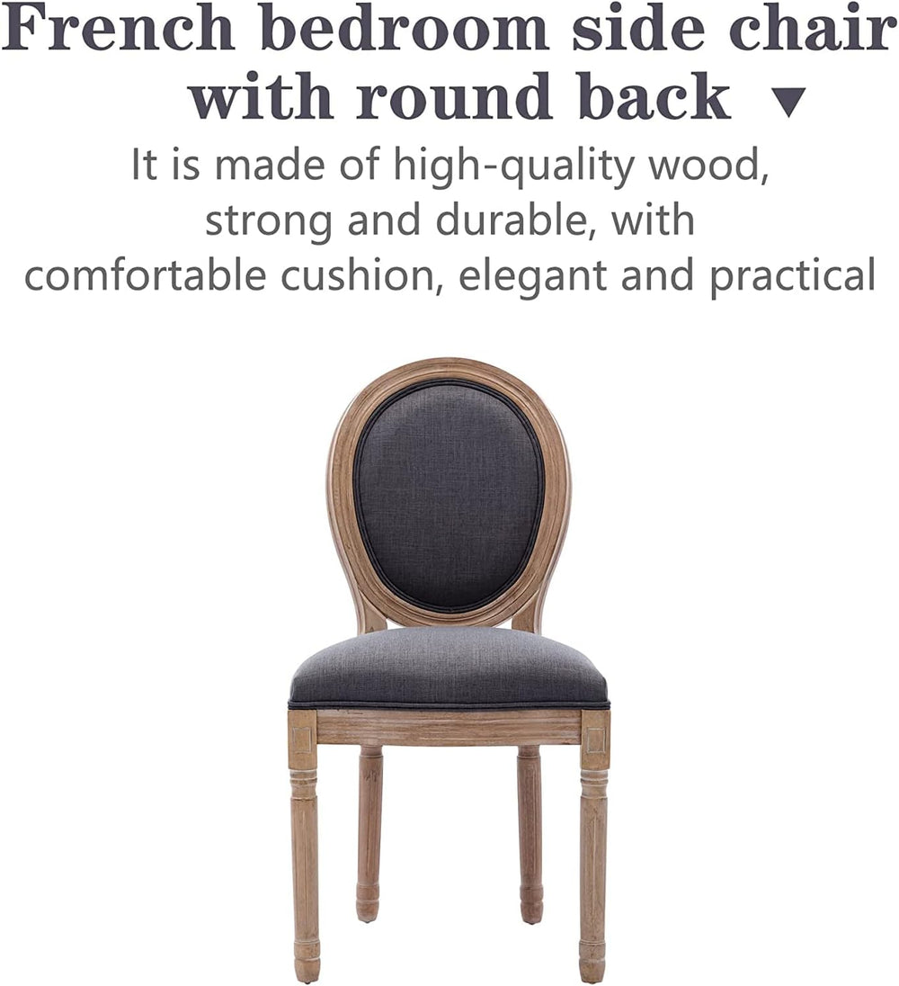 Nrizc French Dining Chairs Set of 2, Farmhouse Dining Chairs, Vintage Country...
