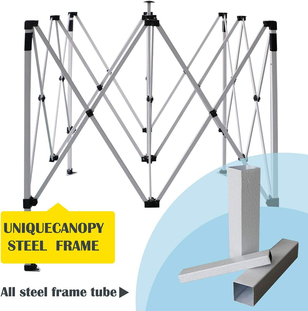 10'x10' Pop Up Canopy Tent Commercial Instant Shelter, with 4 Removab...