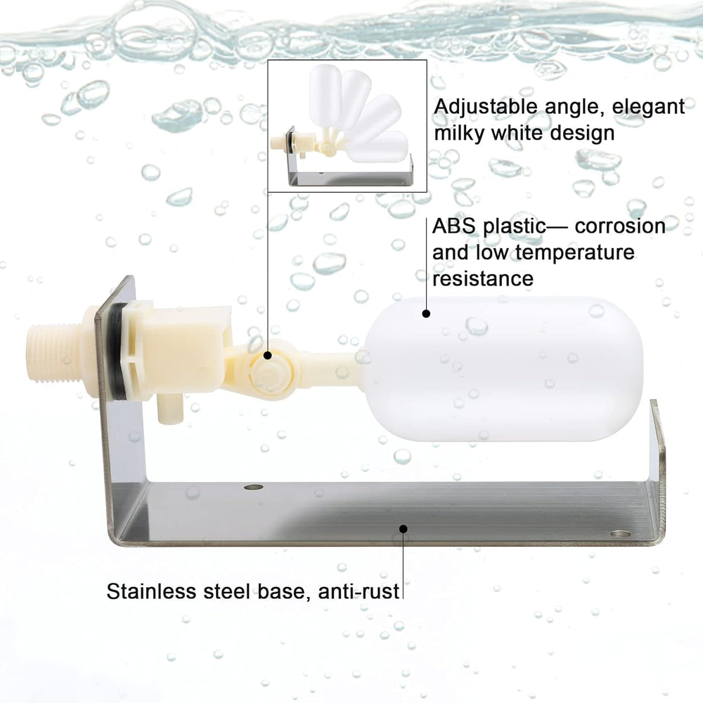briidea Water Fountain Auto Fill System, Water Leveler Float Valve Kit, 1/4 T...