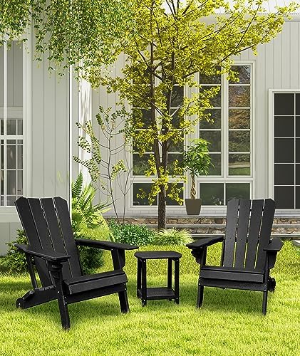 GARDENSTAR Adirondack Chair Oversized Folding Adirondack Chairs Recyclable HD...