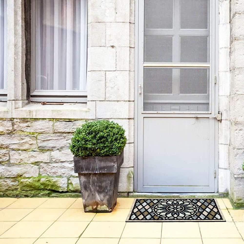 CHICHIC Welcome Door Mat 17x 30 Inch Front Doormat Outdoors for Home Entrance...