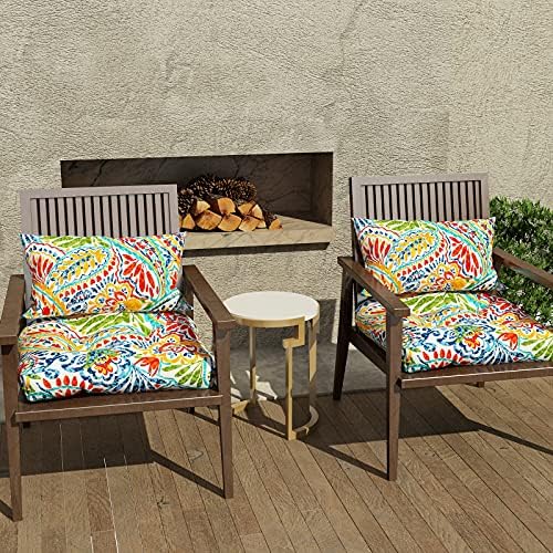 LVTXIII Outdoor/Indoor Tufted Seat Cushion, Decorative Wicker Chair Pads All ...