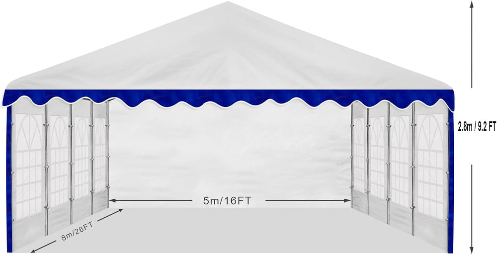 AMERICAN PHOENIX Party Tent 16x26 ft Heavy Duty Canopy Shelter Gazebo for Wed...