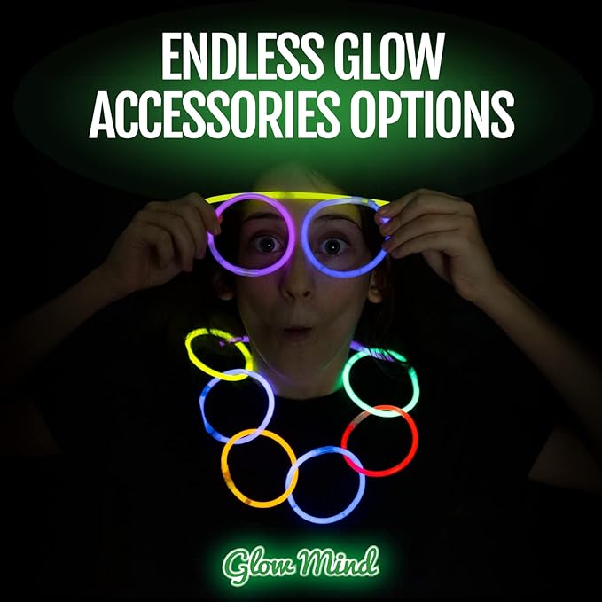 400 Ultra Bright Glow Sticks Bulk - Halloween Glow in the Dark Party Supplies...