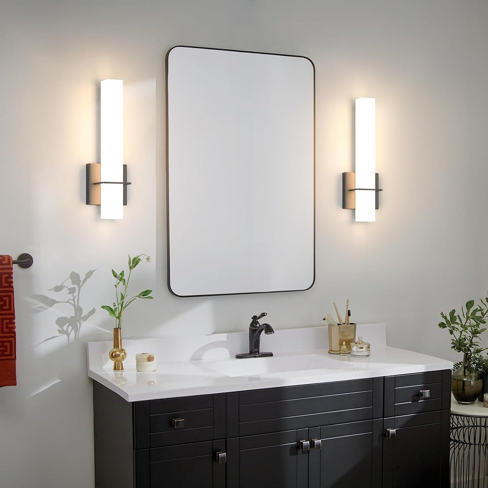 15.7inches Modern Led Wall Sconces,18W 3000K 1200Lumen Bathroom Vanity Wall L...