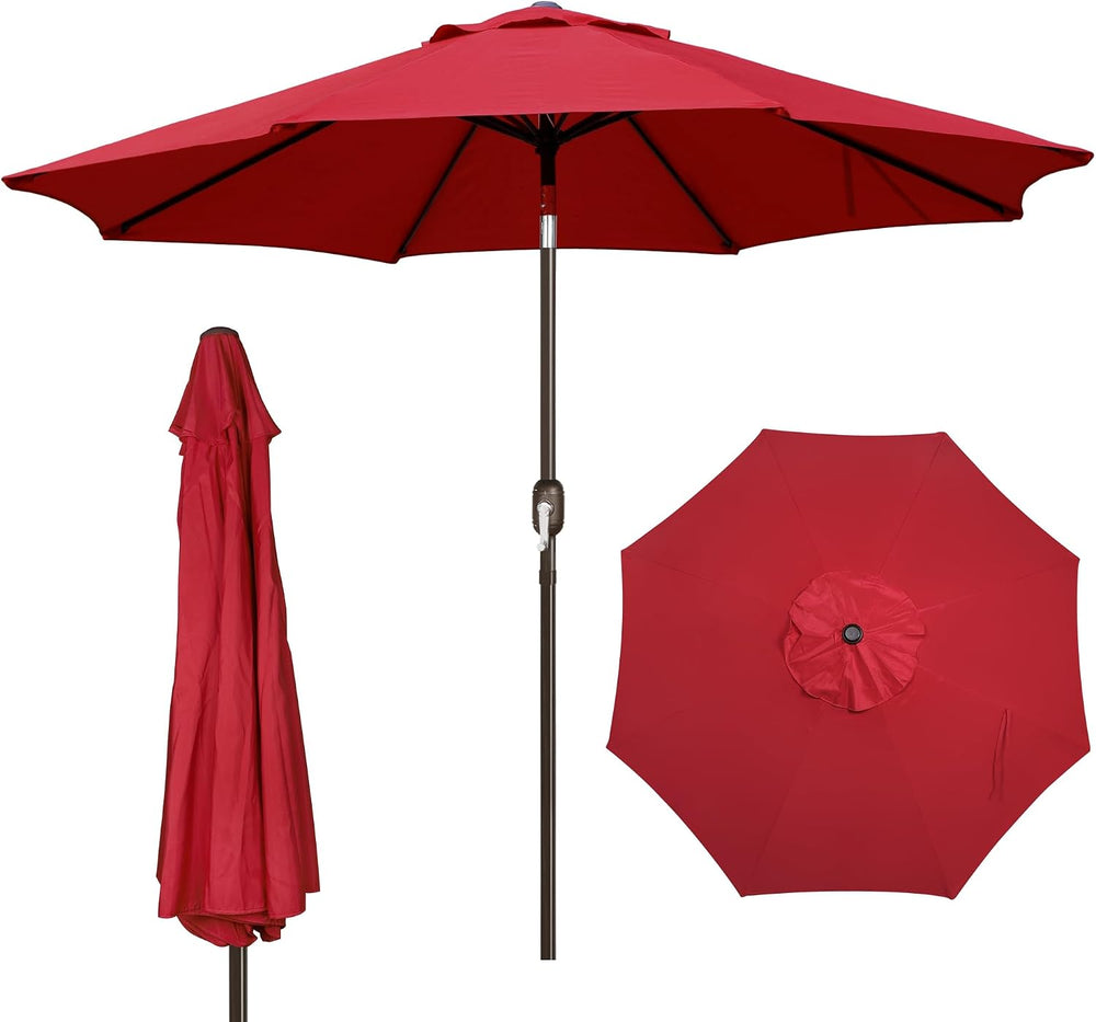 Blissun 9' Outdoor Patio Umbrella, Outdoor Table Umbrella, Yard Umbrella,...