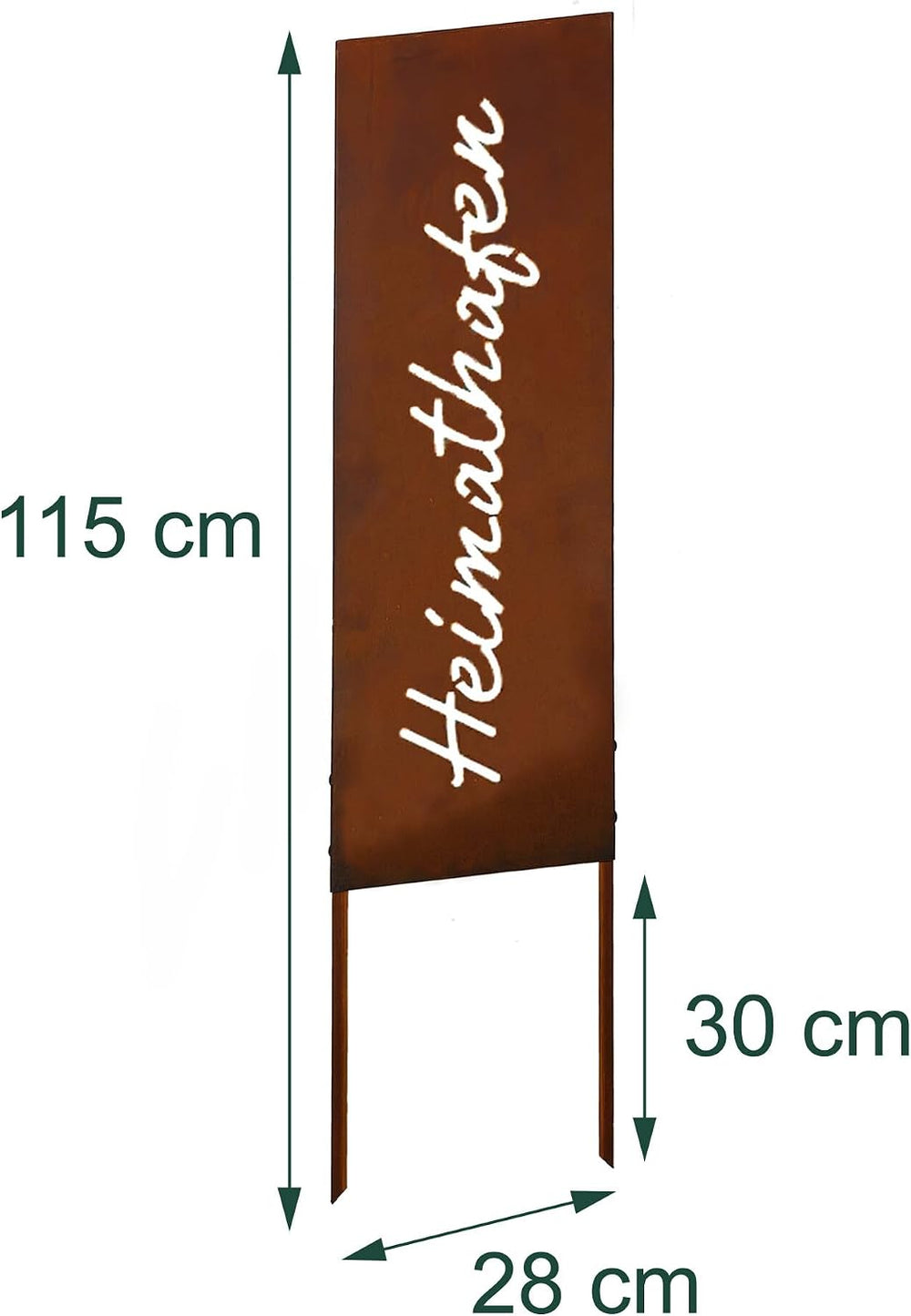 Relaxdays Patina Garden Decoration, Home Harbour, HB: 85 x 28 cm, Garden Stak...