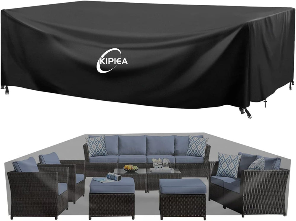 Kipiea Outdoor Furniture Covers Waterproof, 420D Heavy-Duty Patio Furniture S...