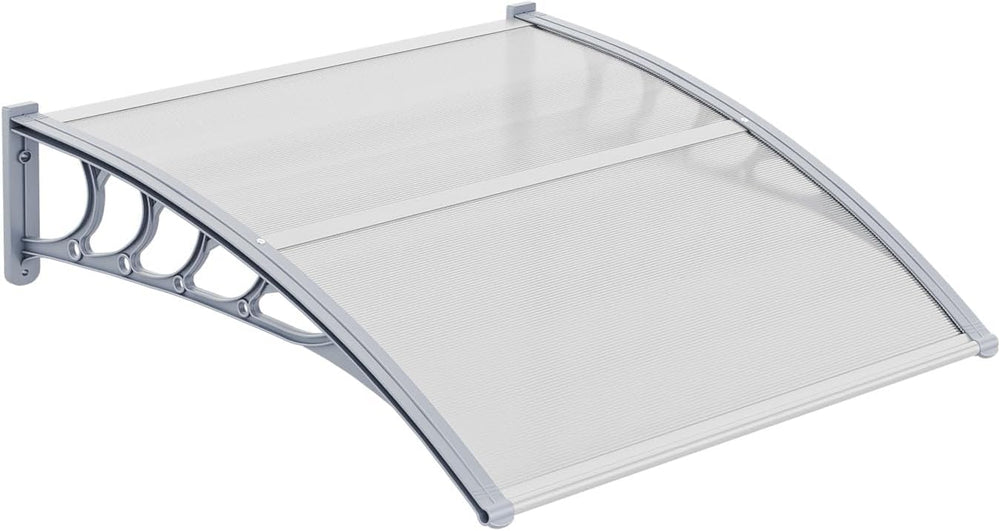 VINGLI Window Awning Door Canopy, 40" x 40" Awnings for Doors Polyc...