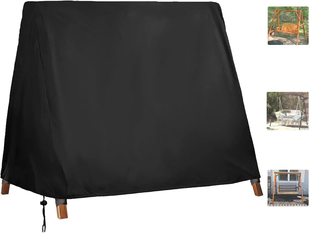 FLYMEI Outdoor Swing Cover Waterproof, 72" L×55" W×67" H, Black