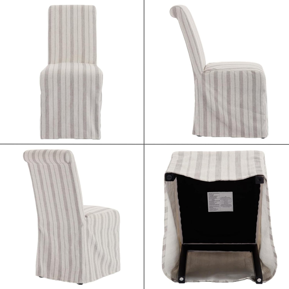 chairus Slipcovered Parsons Dining Chairs Set of 6, Upholstered Dining Room C...