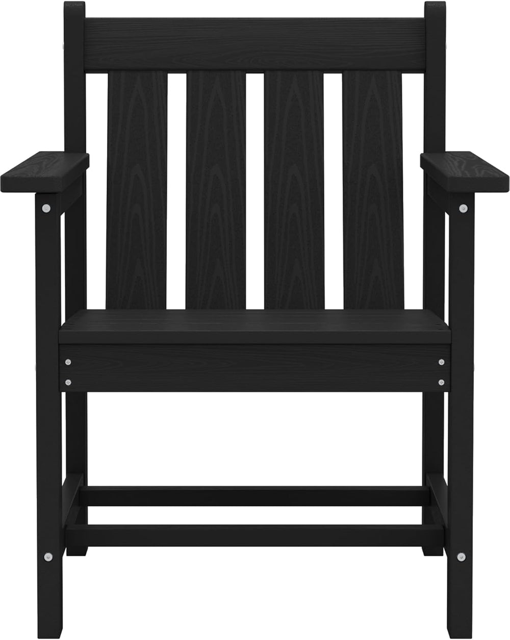 SERWALL 3 Pieces Patio Bistro Set-Outdoor Chairs with Side Table,Black