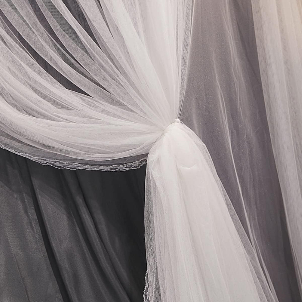 Kertnic Luxurious Bed Canopy for Girls & Adults - Double Layer Princess C...