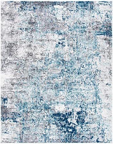 SAFAVIEH Aston Collection X-Large Area Rug - 12' x 18', Light Blue &a...