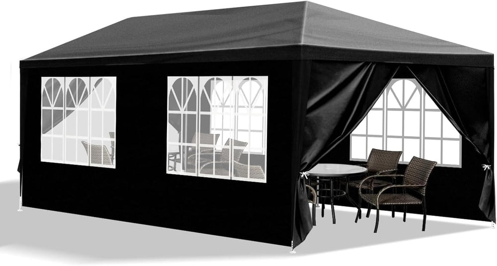 10x20 FT Party Tent, Outdoor Wedding Tents for Parties, Canopy Event Tent wit...