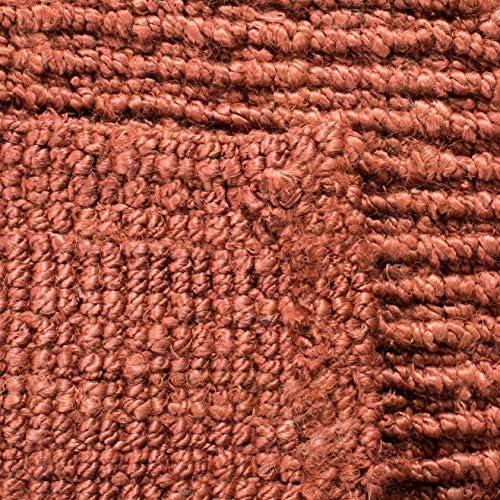 SAFAVIEH Area Rug 10x14 - Natural Fiber Collection - Large - Rust, Handmade J...