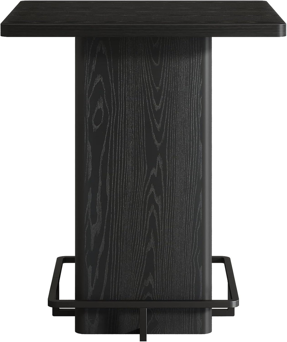 Tribesigns Bar Table, 39.37" High Square Pub Table for Small Bars, Dinin...