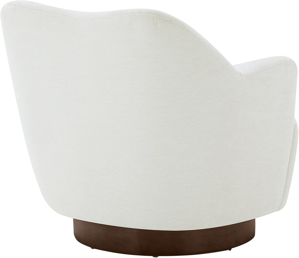 KISLOT Swivel Accent Chair Set of 2,Upholstered Barrel Chair with Curves Came...