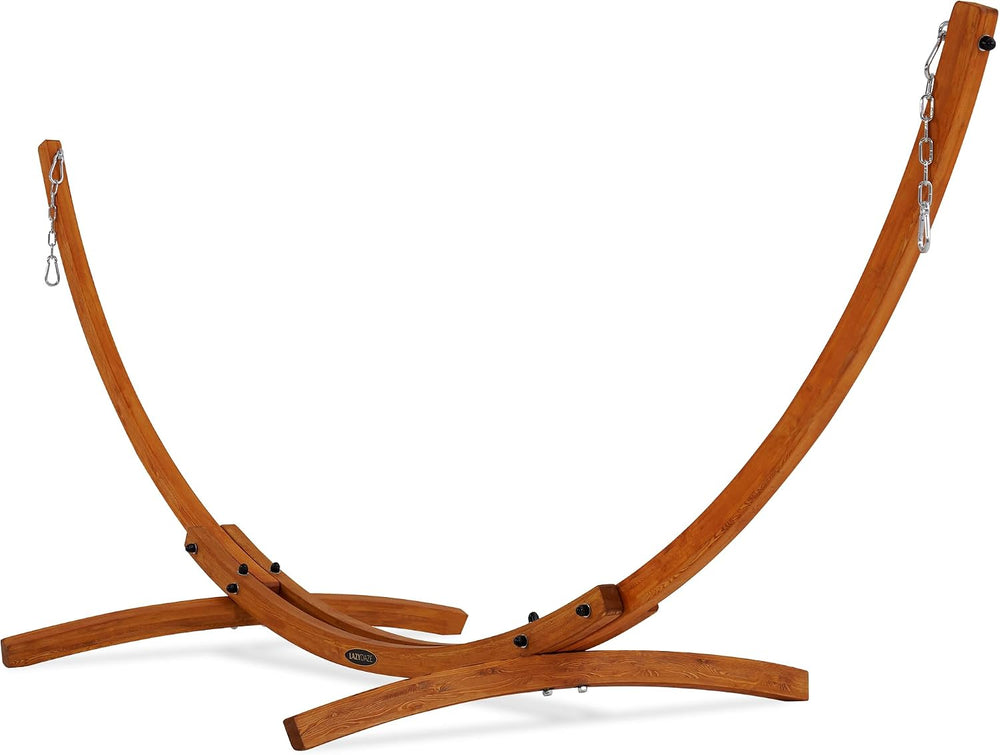 Lazy Daze 10.5 FT Hammocks Stand, Outdoor Arc Wood Hammock Stand