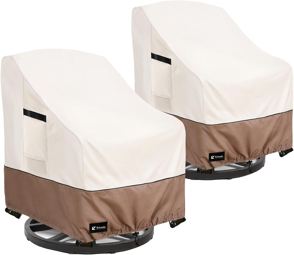 Outdoor Swivel Rocker Chair Cover 2Pack, Waterproof Rocking Chair Covers, All...