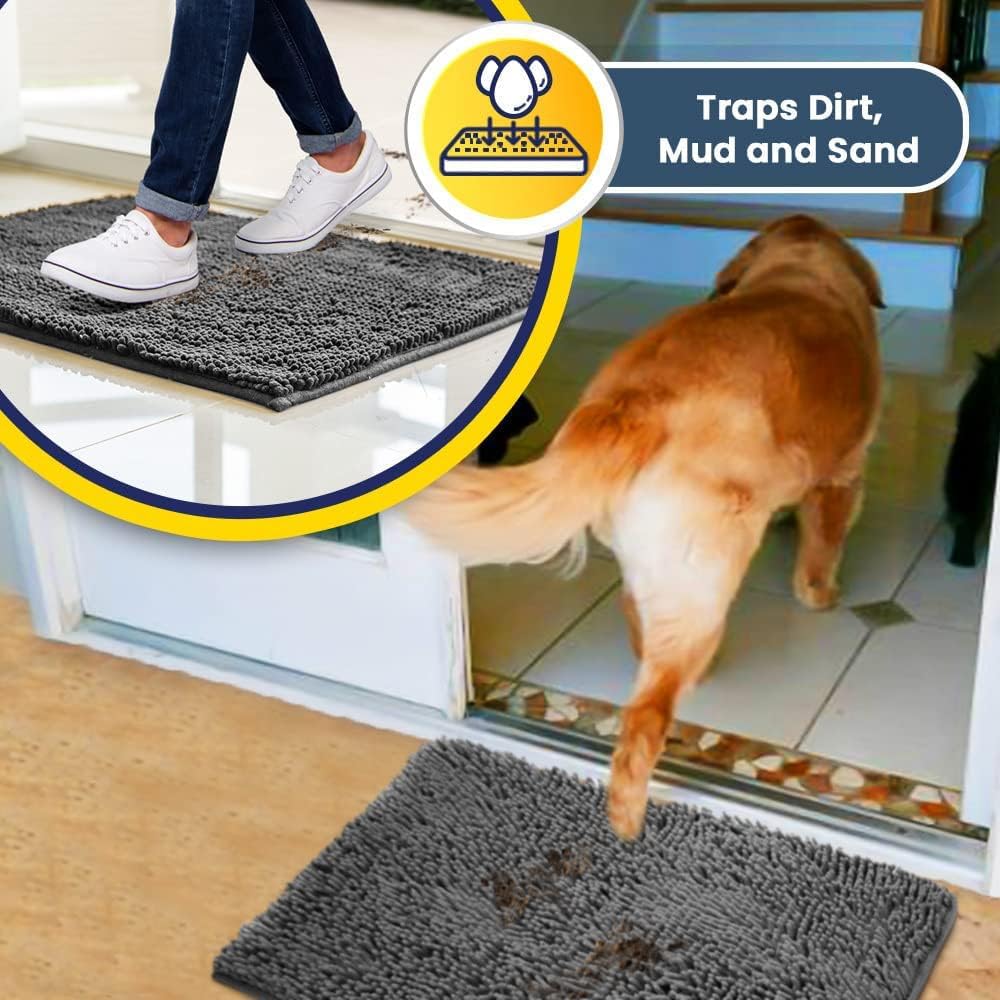 Muddy Mat® | Super Water Absorbent Door Mat Indoor, Microfiber Quick Dry Chen...