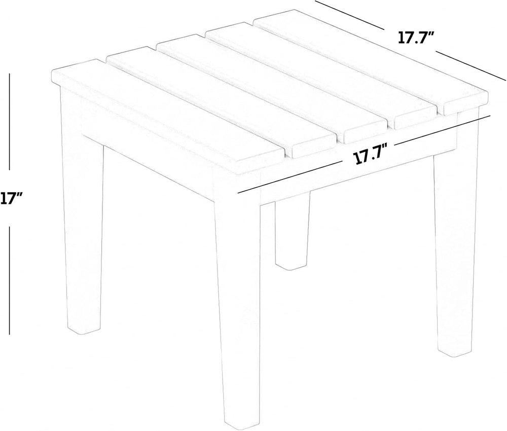 WestinTrends Ashore Outdoor Patio Modern Adirondack Side Table, Lime