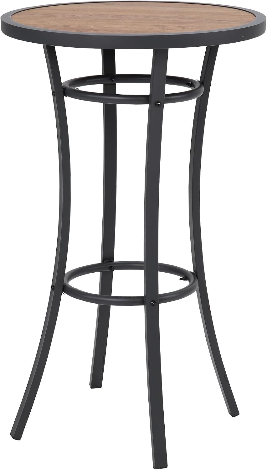 Bar Height Patio Table, 40-Inch Tall Patio Table Outdoor Bar Table Bistro Tab...