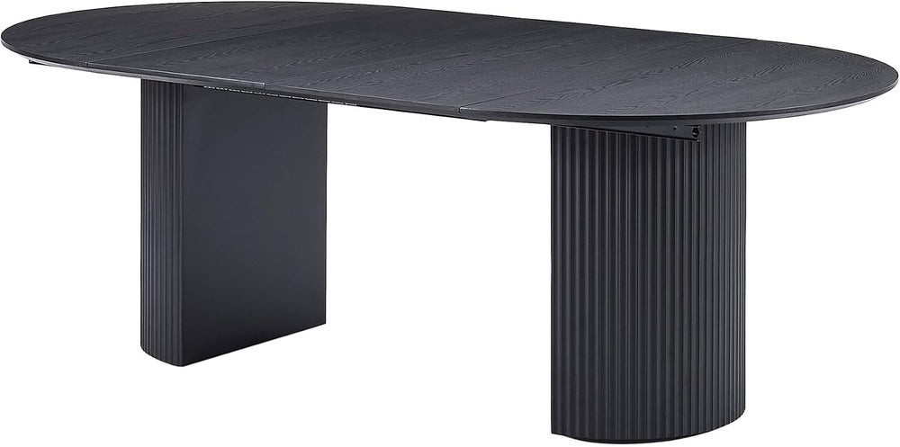 WILLIAMSPACE 86.61" Wood Extendable Dining Table for 6 to 8, Modern Oval...