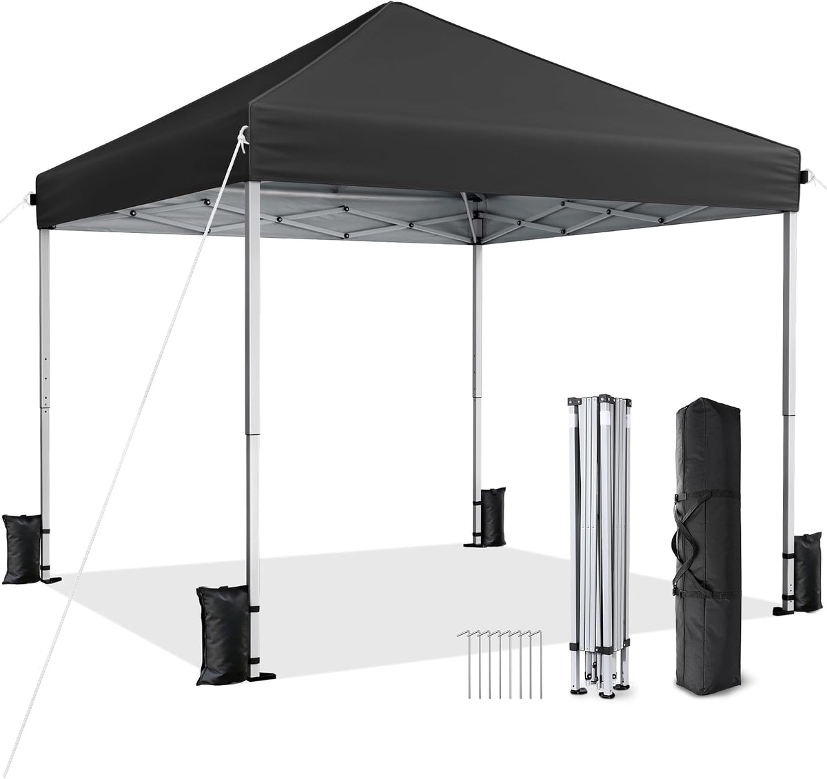 10x10 pop up canopy tent with one-push center, main product view