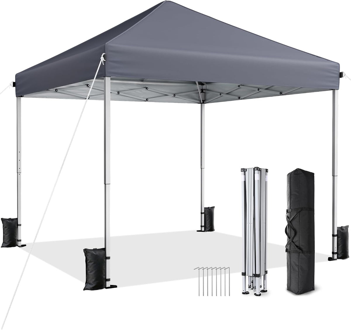 10x10 pop up canopy tent with one-push center, main product view