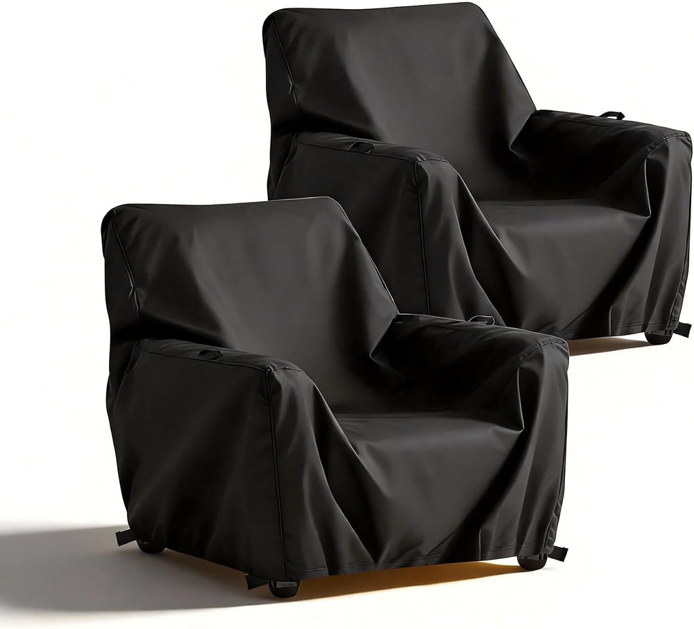 Recliner Chair Covers (2pk), Outdoor Waterproof Cover for Leather Recliner