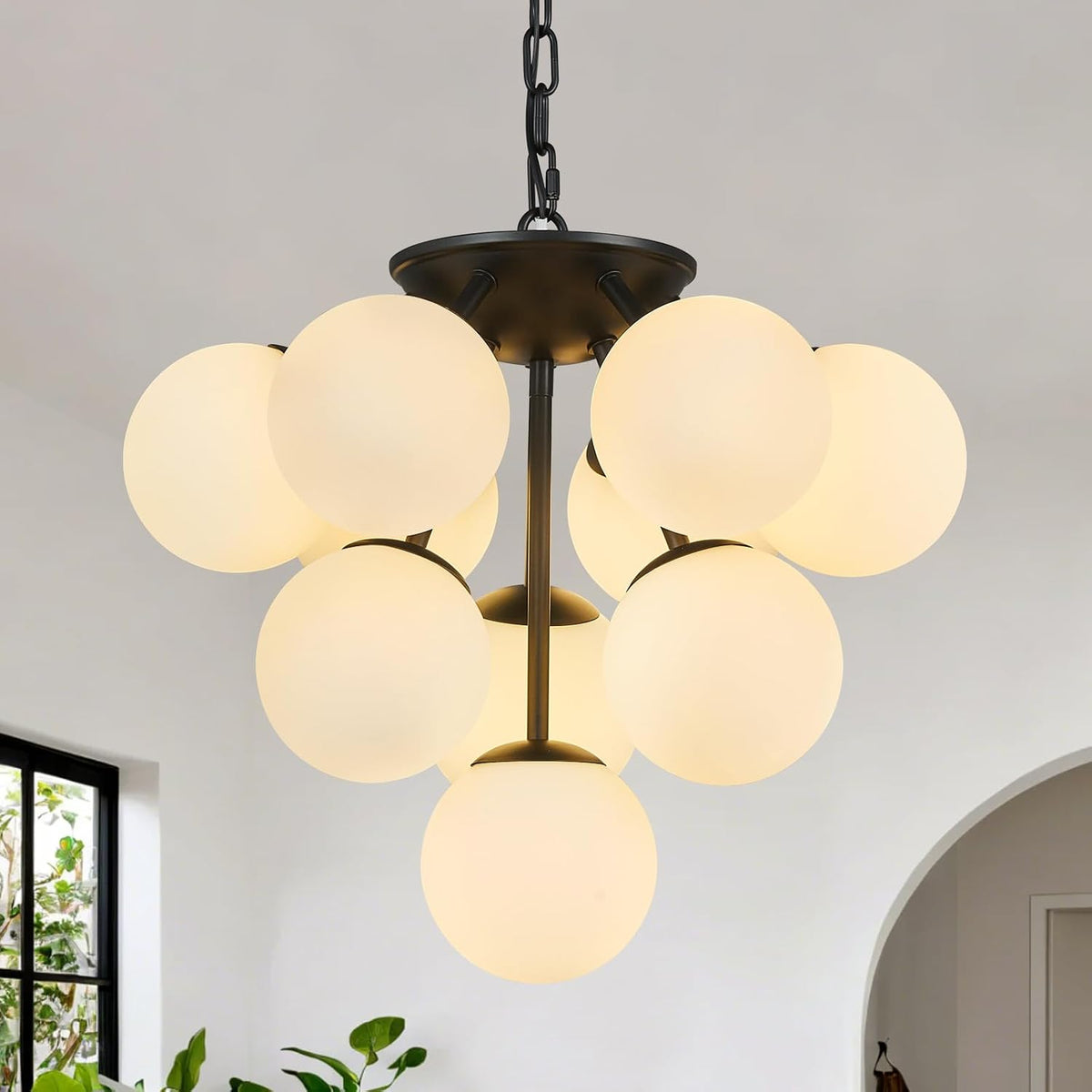 10 lights globe pendant light mid century pendant, main product view