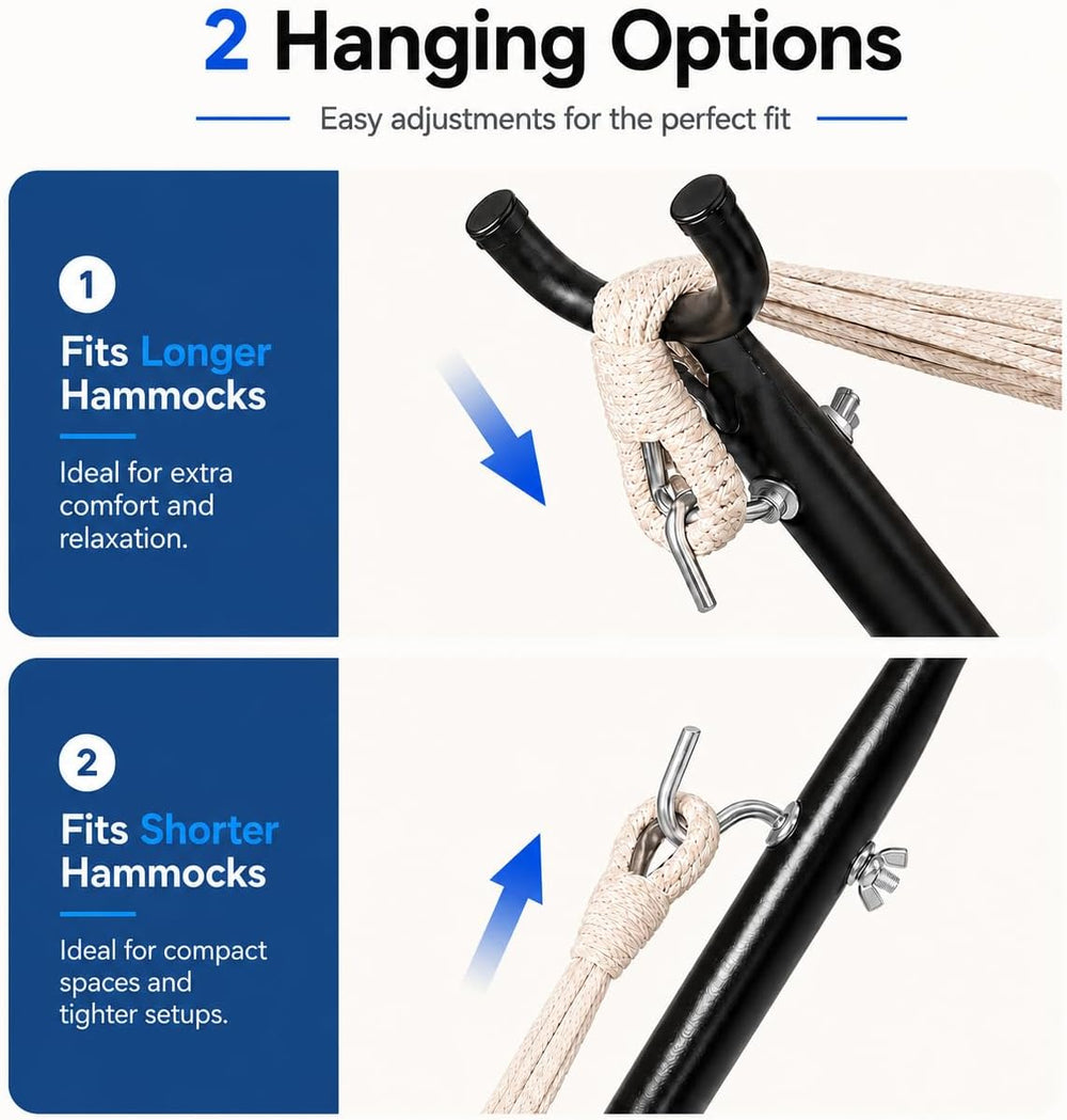 JupiterForce Hammock Stand 9FT, Heavy Duty Steel Frame, Tool-Free Assembly, S...