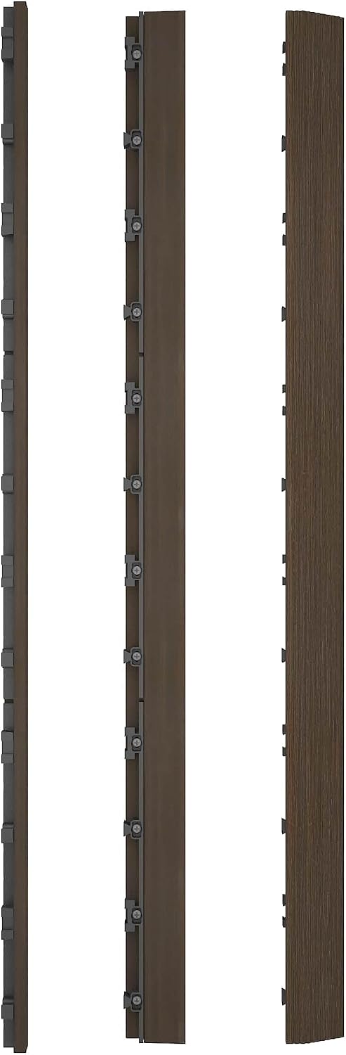 NewTechWood 1/6 ft. x 3 ft. Quick Deck Composite Deck Tile Straight Fascia in...