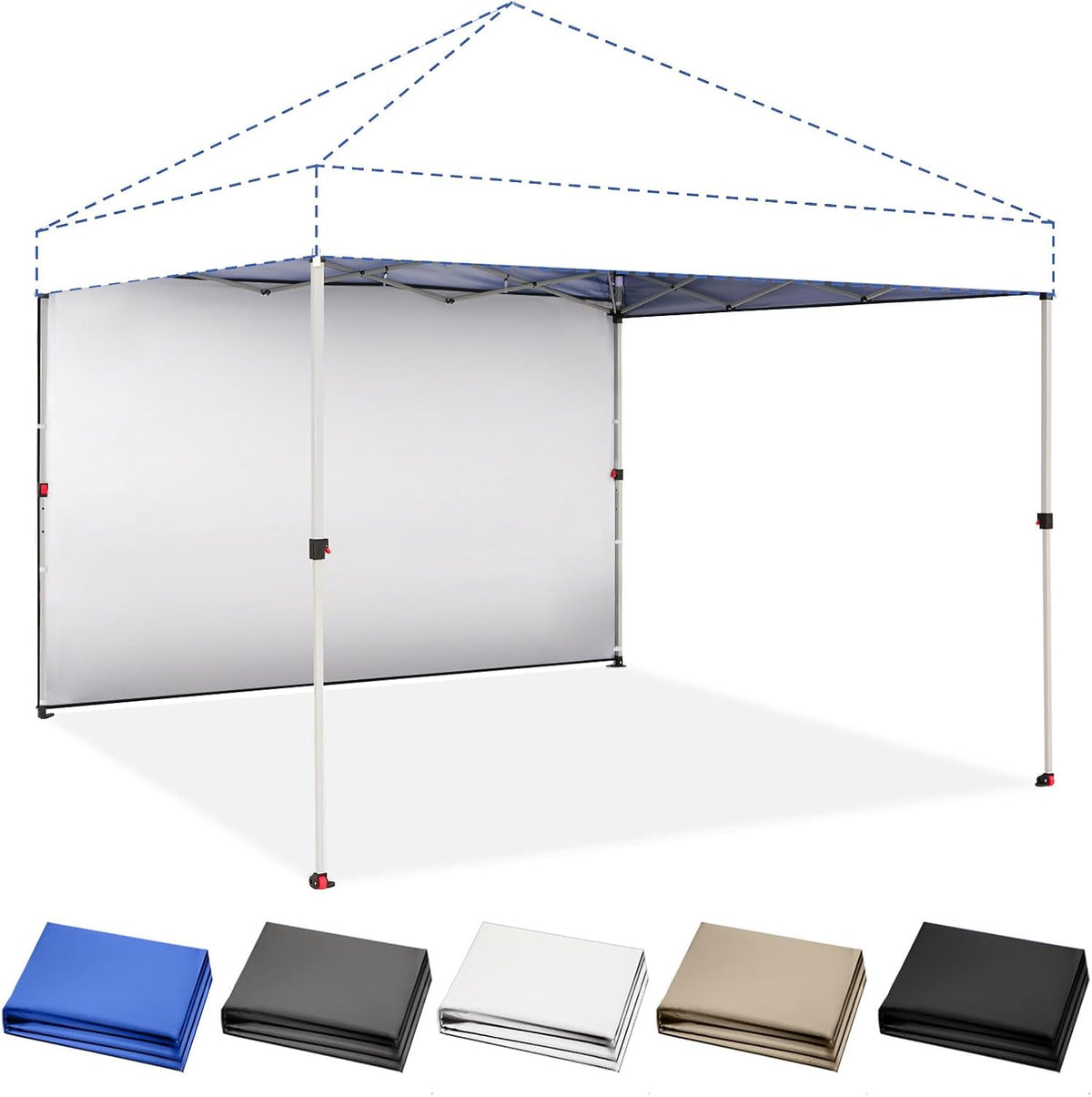 crown shades sidewall only for 10x10 pop up, main product view