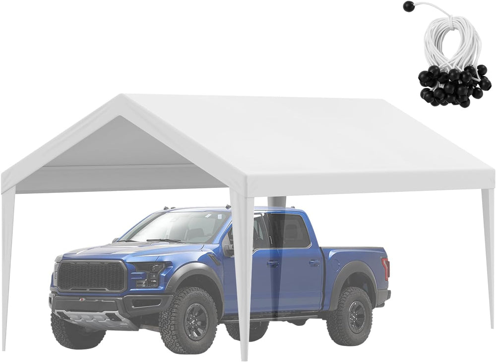 VEVOR Carport Replacement Canopy Cover 10 x 20 ft, Garage Top Tent Shelter Ta...