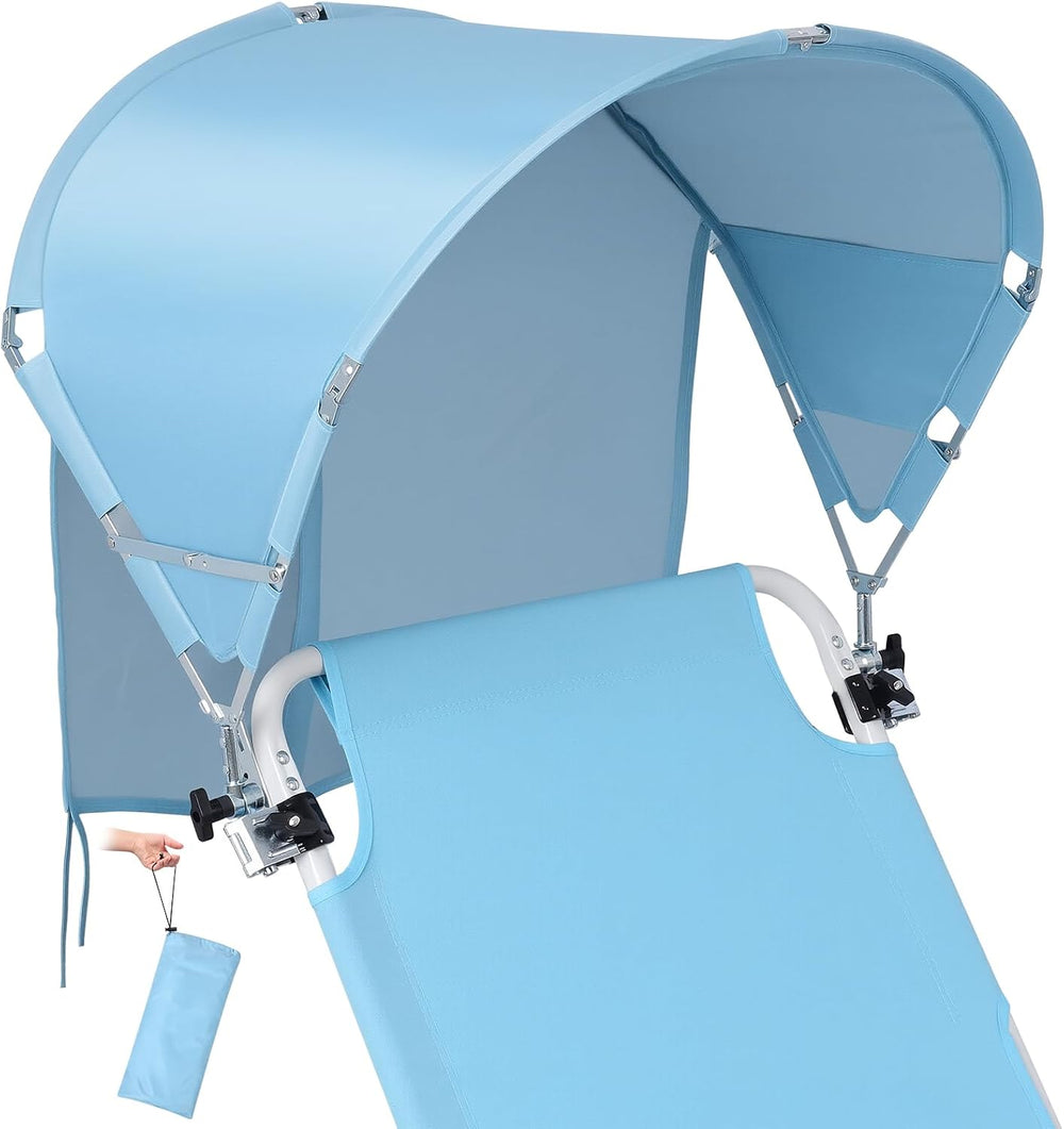Universal Wind-Resistant Chair Umbrella Canopy, Foldable Portable UPF 50+ Sun...