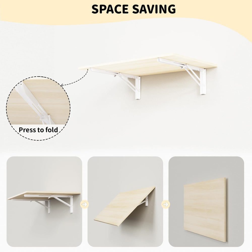 GOYLSER Laundry Room Wall Mounted Folding Table, Kitchen Restaurant Home Bar ...