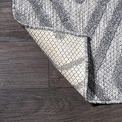 JONATHAN Y Moroccan Diamond Indoor Outdoor Area Rug 8X10 Dark Gray, Balansat ...